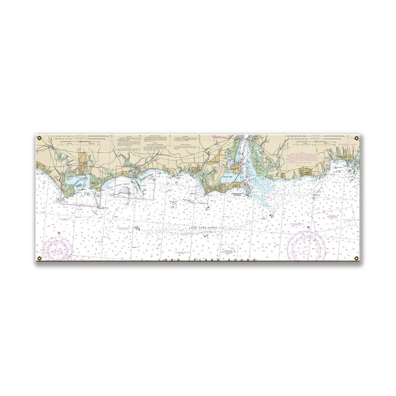 Clinton Westbrook Old Saybrook CT Nautical Chart Sign Etsy