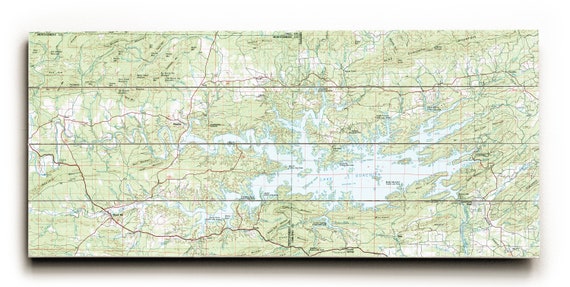 1982 Topo Map of Lake Ouachita Arkansas