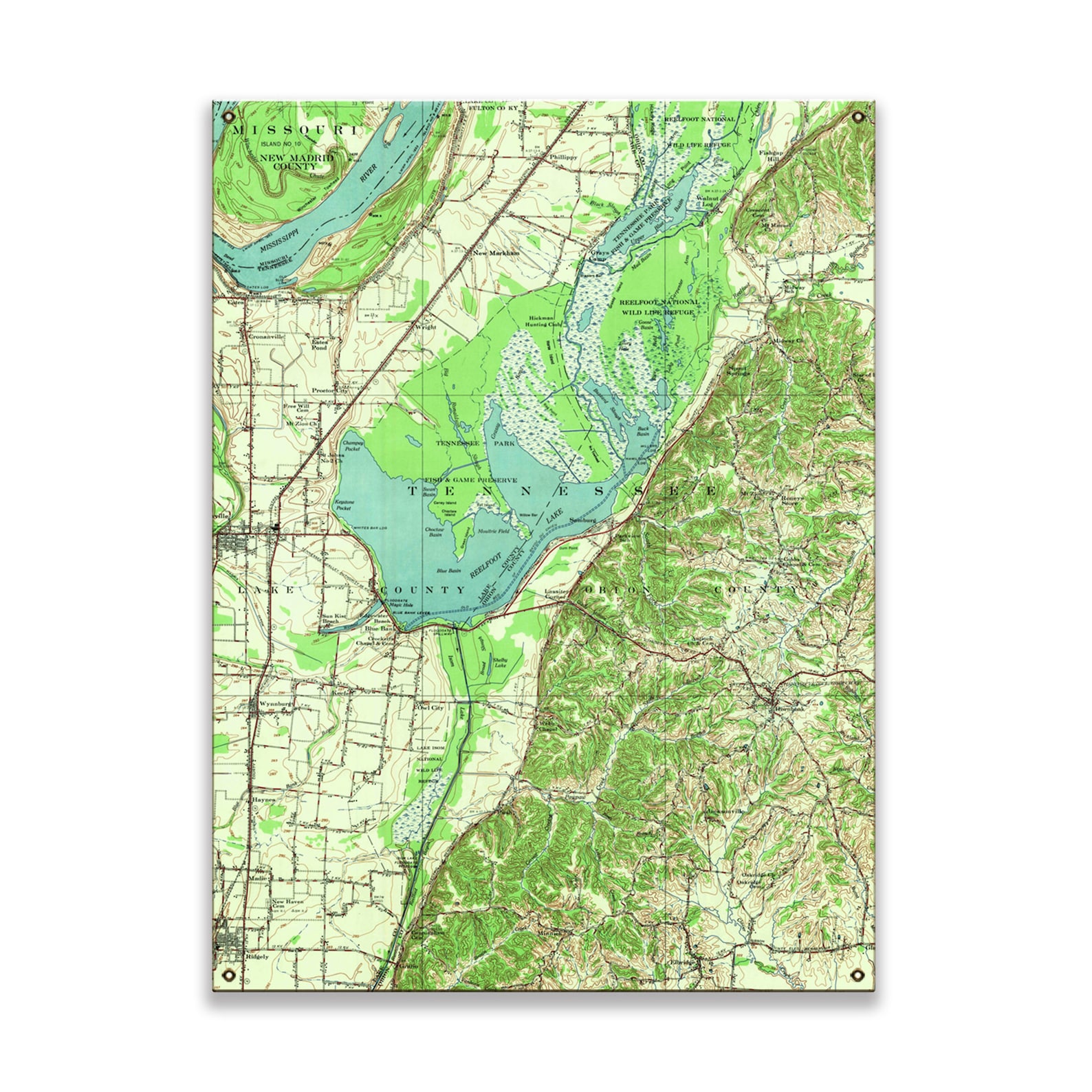 Printable Maps Of Reelfoot Lake
