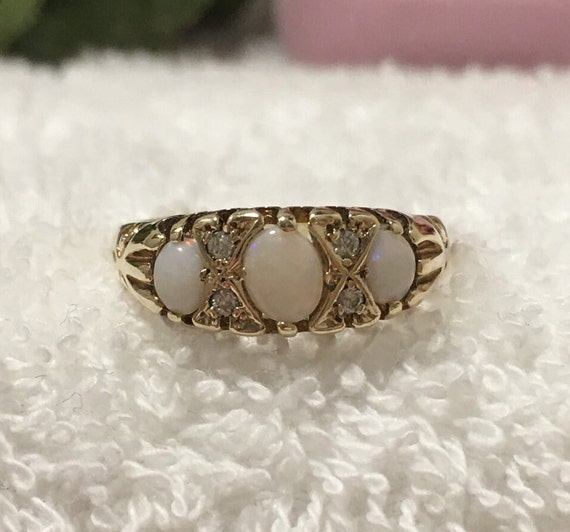 Outstanding Vintage VICTORIAN Style-9ct Gold Ring… - image 5
