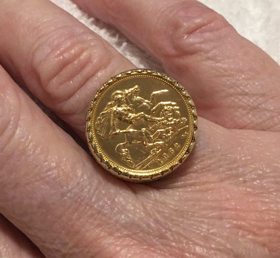 22ct sovereign ring discount