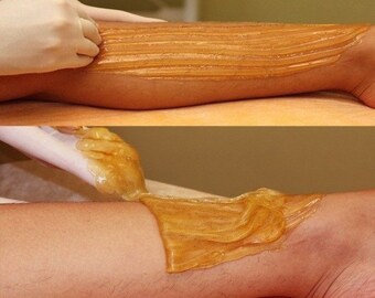 Vegan Sugar Wax. Organic Sugaring kit. Sensitive skin - Bikini Wax - Brazilian Wax - Full body Natural Hair removal