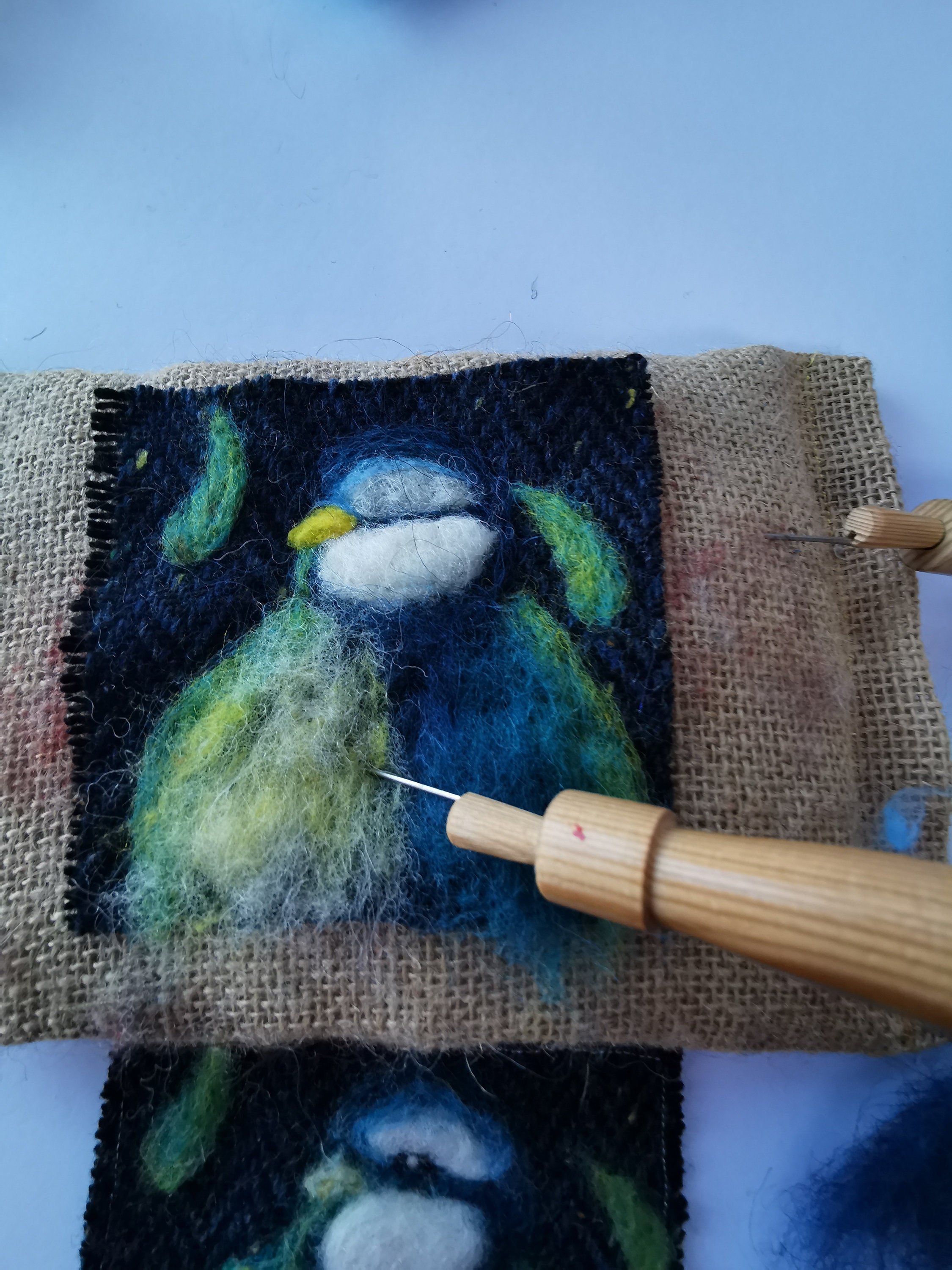 PDF Bluebird 2d Needle felting Tutorial on Irish Tweed Etsy