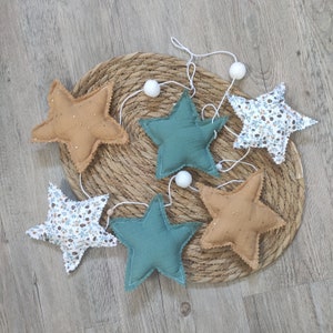Girlande Sterne Dekoration Babyzimmer Thema Freiheit Elisa
