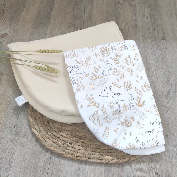 Topponcino Montessori bébé + housse coton thème printemps