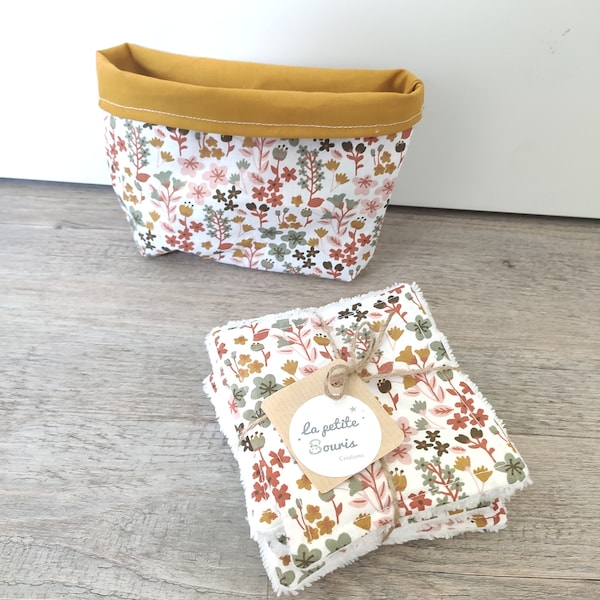 Lingettes lavables en éponge de Bambou doudou Bio pour  bébé