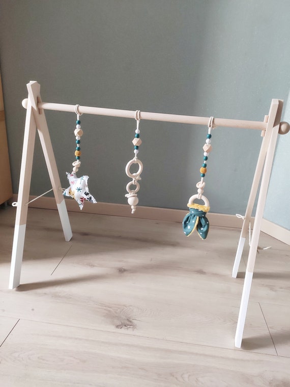 Arche d'éveil portique d'activité en bois Montessori pour bébé