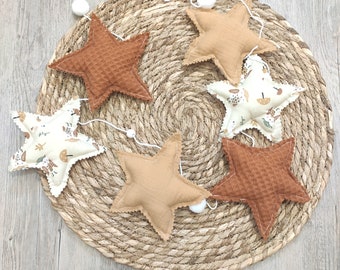 Guirlande étoiles décoration chambre de bébé thème automne