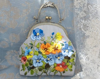 Summer bag with flowers.