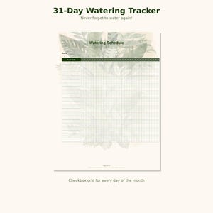 Houseplant Journal Printable PDF | Care Planner Tracker | Pet Safe Guide | Botanical Gift image 4