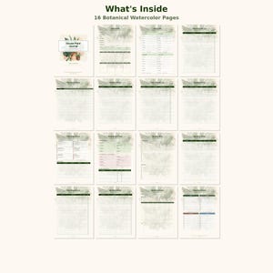 Houseplant Journal Printable PDF | Care Planner Tracker | Pet Safe Guide | Botanical Gift image 9