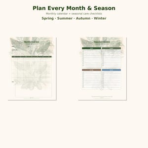 Houseplant Journal Printable PDF | Care Planner Tracker | Pet Safe Guide | Botanical Gift image 7