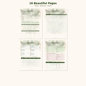 Houseplant Journal Printable PDF | Care Planner Tracker | Pet Safe Guide | Botanical Gift image 2
