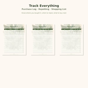 Houseplant Journal Printable PDF | Care Planner Tracker | Pet Safe Guide | Botanical Gift image 8
