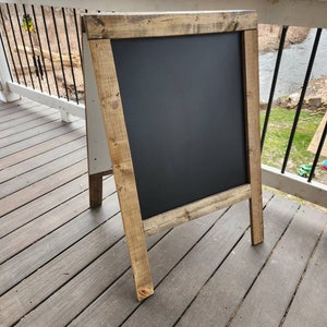 Sandwich Board, Double Sided, Sidewalk Sign, Easel, Chalkboard Stand, Custom Chalkboard, Business Sign, Pop-Up Sign, Personalized