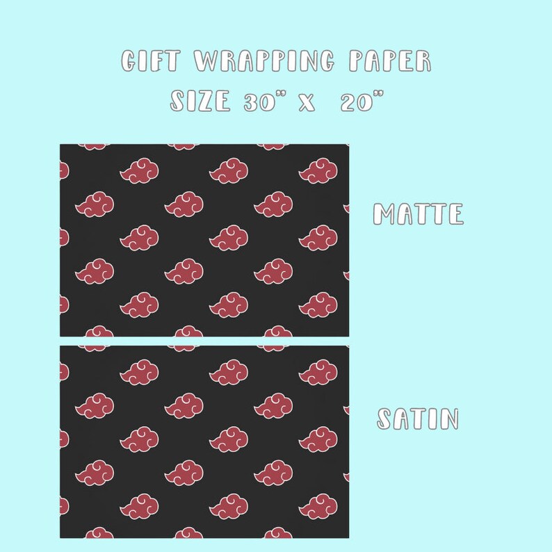 Akatsuki Gift Wrap, Hitachi Gift Wrapping Paper, Naruto Gift Wrap