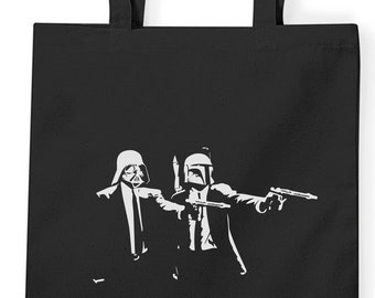 Pulp Wars 100% coton biologique ou toile et sacs de gym en noir ou naturel