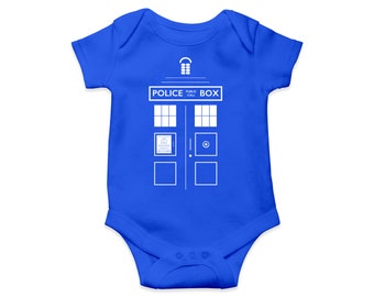 TARDIS Organic Cotton Baby Bodysuits, Baby T-Shirts, Baby Hoodies and Bags