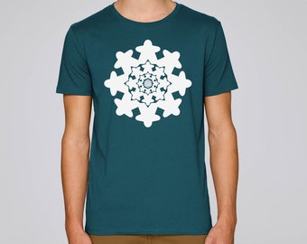 Meeple Mandala Board Gamer T-shirt e felpe con cappuccio, taglie per uomo e donna