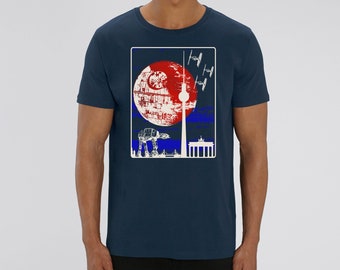 T-shirt graphique Star Wars, ce n'est pas une lune Berlin T-Shirt ou sweat à capuche en coton biologique pour homme ou femme