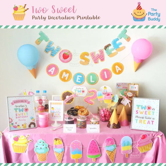 Ice Cream Party Decoration Kit