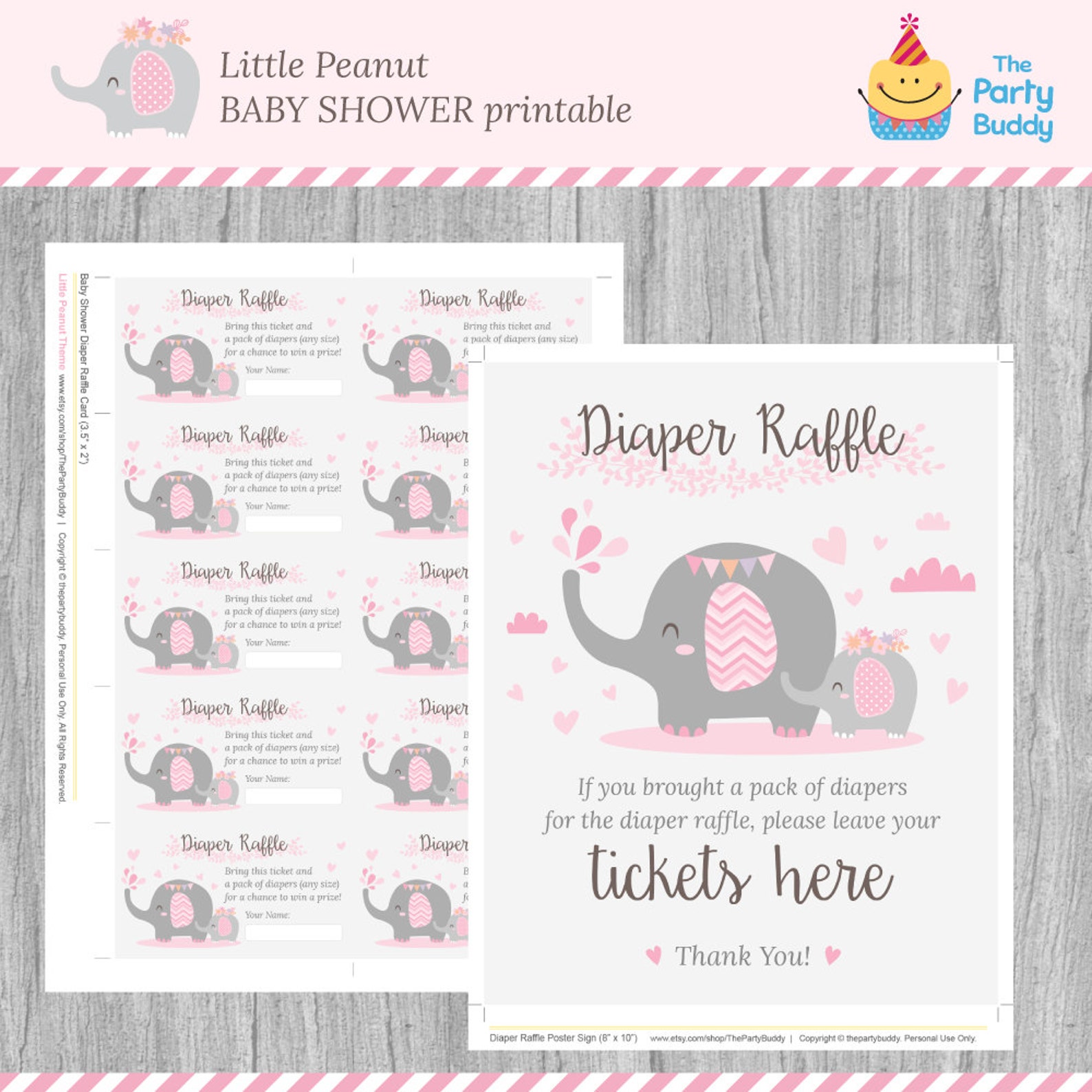 Little Peanut BABY SHOWER Printable Pack Personalized - Etsy