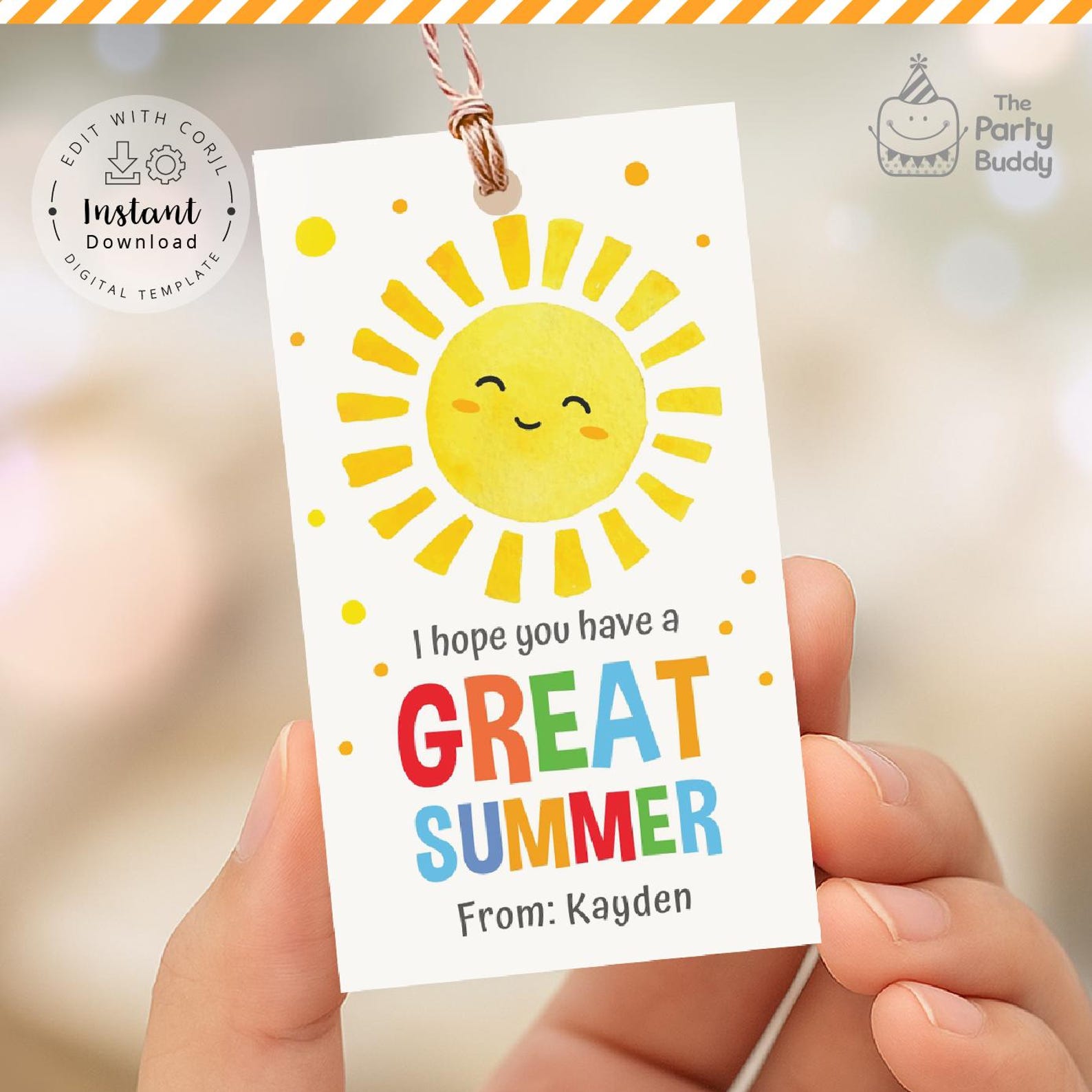 Have a Great Summer Tag | End of School Year Printable Tag | Student ...