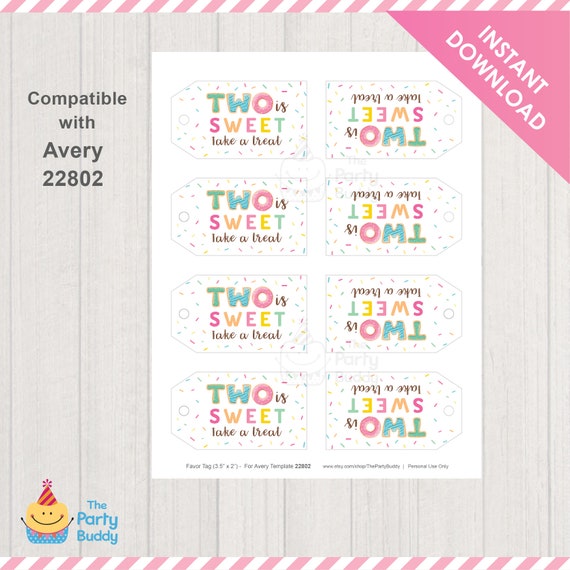 Sweet Sprinkle Cupcake Printable Favor Tags (Instant Download)