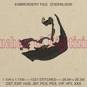 Tiny Muscle Embroidery Design, Tiny Bicep Embroidery Design, Tiny Muscle Embroidery File, Tiny Bicep Embroidery File, DODEMLS006