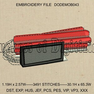 Dynomite Embroidery Design, Dynomite Embroidery file, DODEMOB043