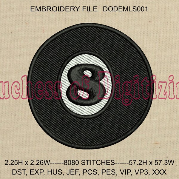 Billiards Embroidery Etsy