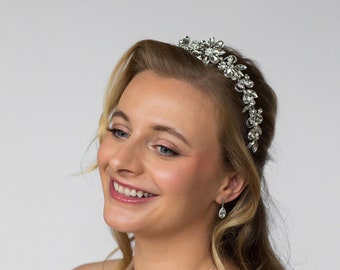 Crystal Bridal Tiara - Crystal Wedding Headband - Bride Headpiece