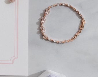 Pendientes colgantes de perlas rosa claro: Joyería nupcial