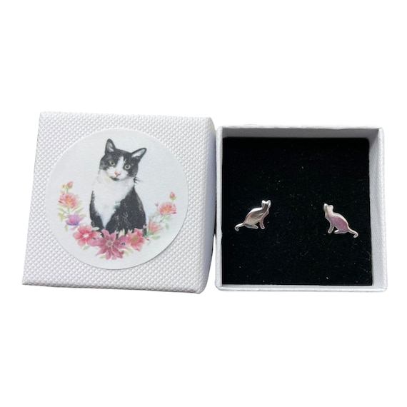 Katten Oorbellen - Face - - Katten Sieraden, Accessoires en