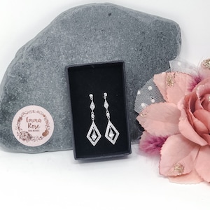Bridal Earrings | Sterling Silver Wedding Earrings | Bridal and Occasion Jewellery | Gift | Bridesmaid | Bride
