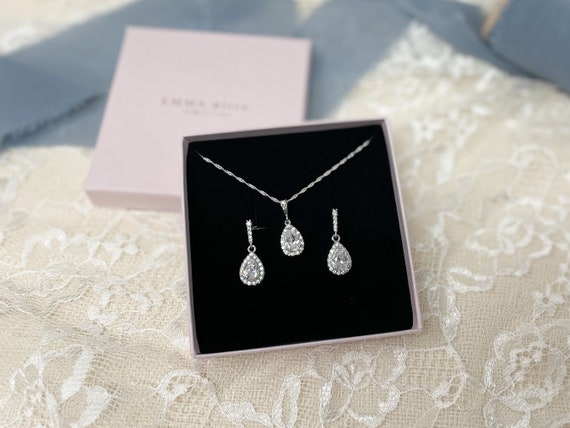 Wedding Jewellery Set | Bridal Jewellery | Bridal Earrings | Crystal Wedding Jewellery | Bride | Bridesmaids | Gift