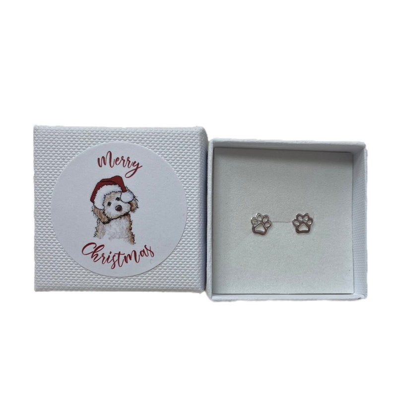 Labradoodle Stud Earrings - Dog Breed Gift - Sterling Silver - Dog ...
