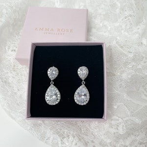 Bridal Earrings | Wedding Earrings | Crystal Earrings | Bridal Drop Earring | Wedding Jewellery | Bridesmaid Gift