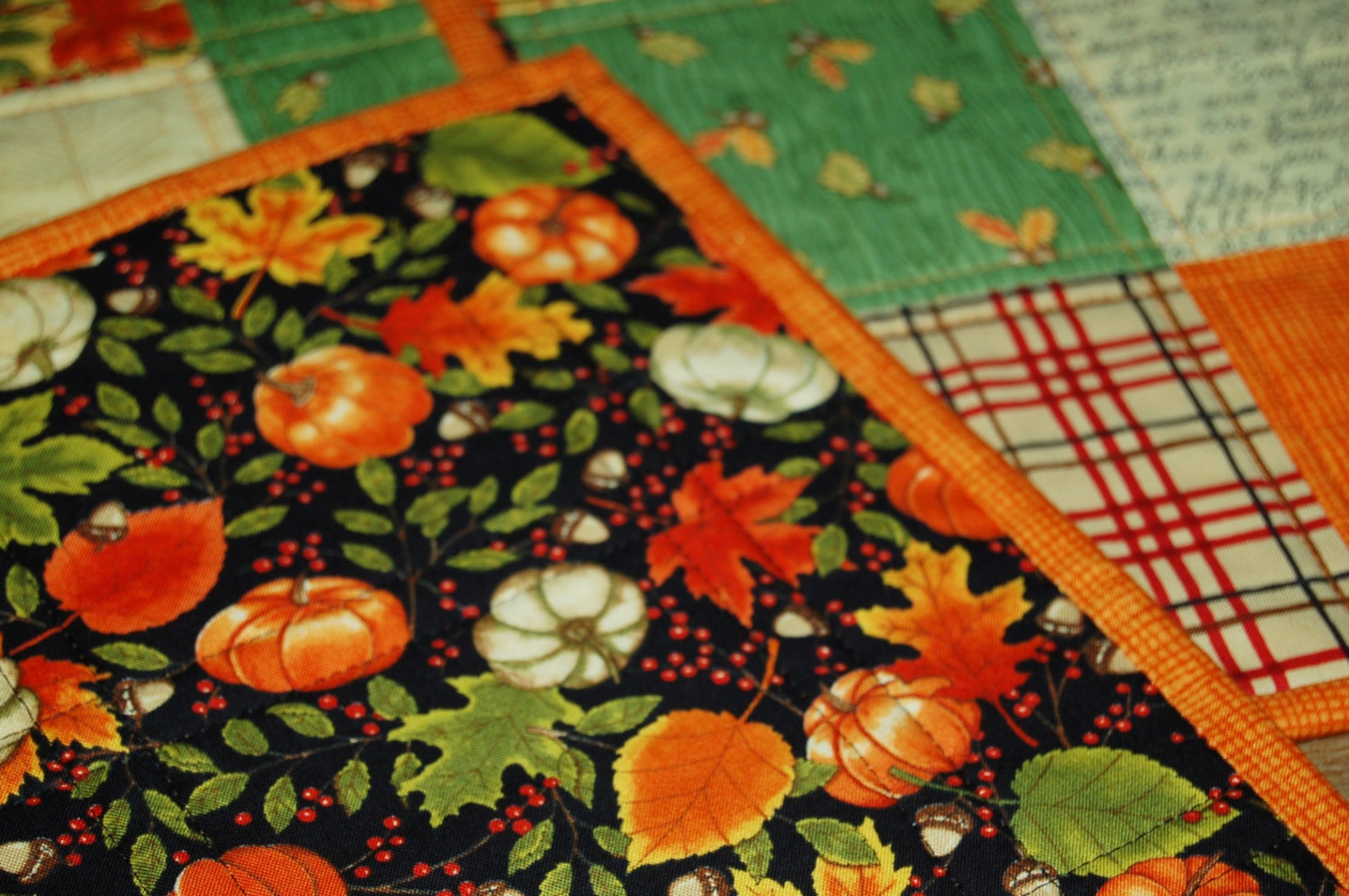 Fall Placemats set of 4 Etsy