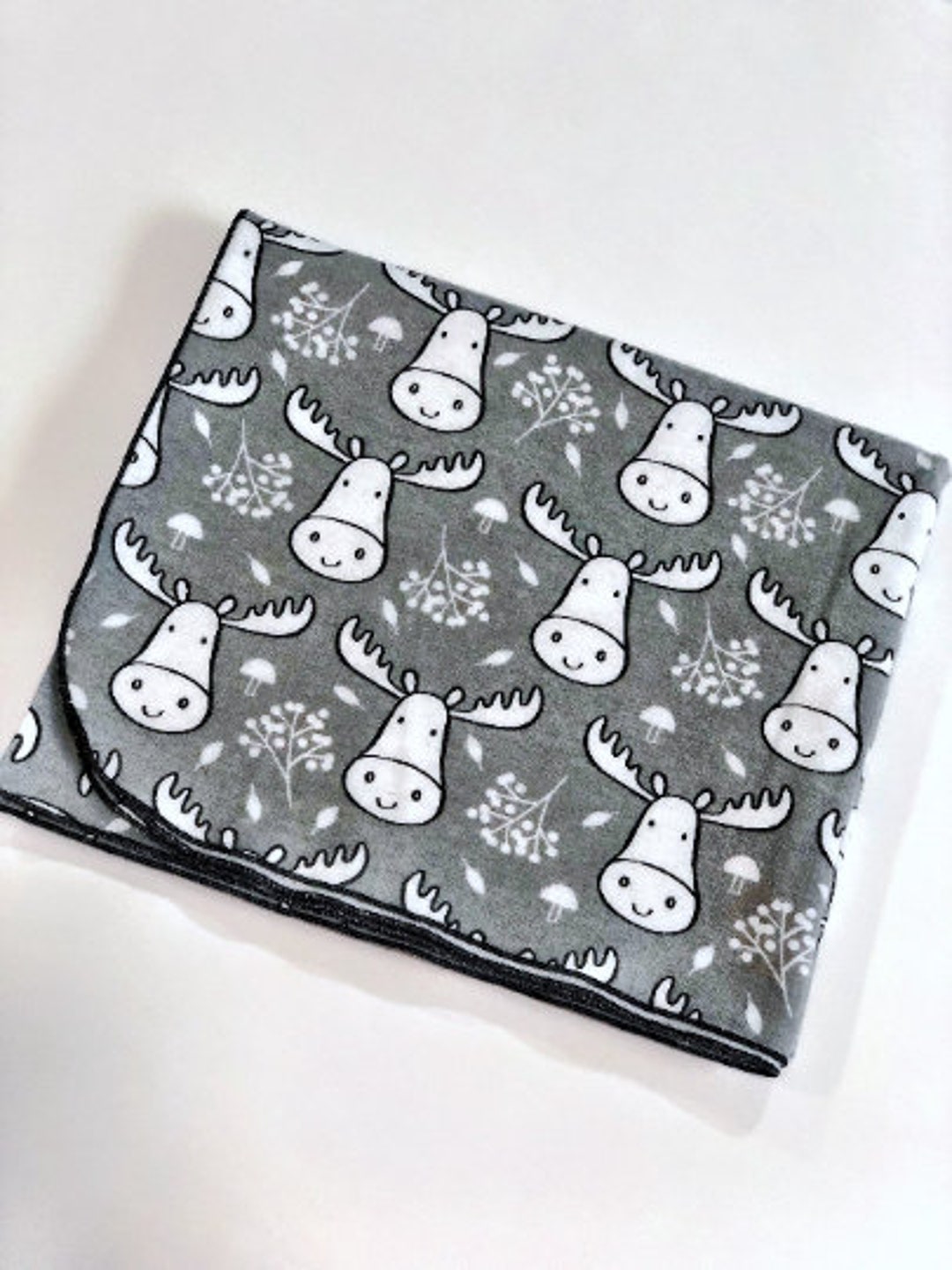 Personalized Moose Minky Blanket Minky Moose Lovey Moose Etsy