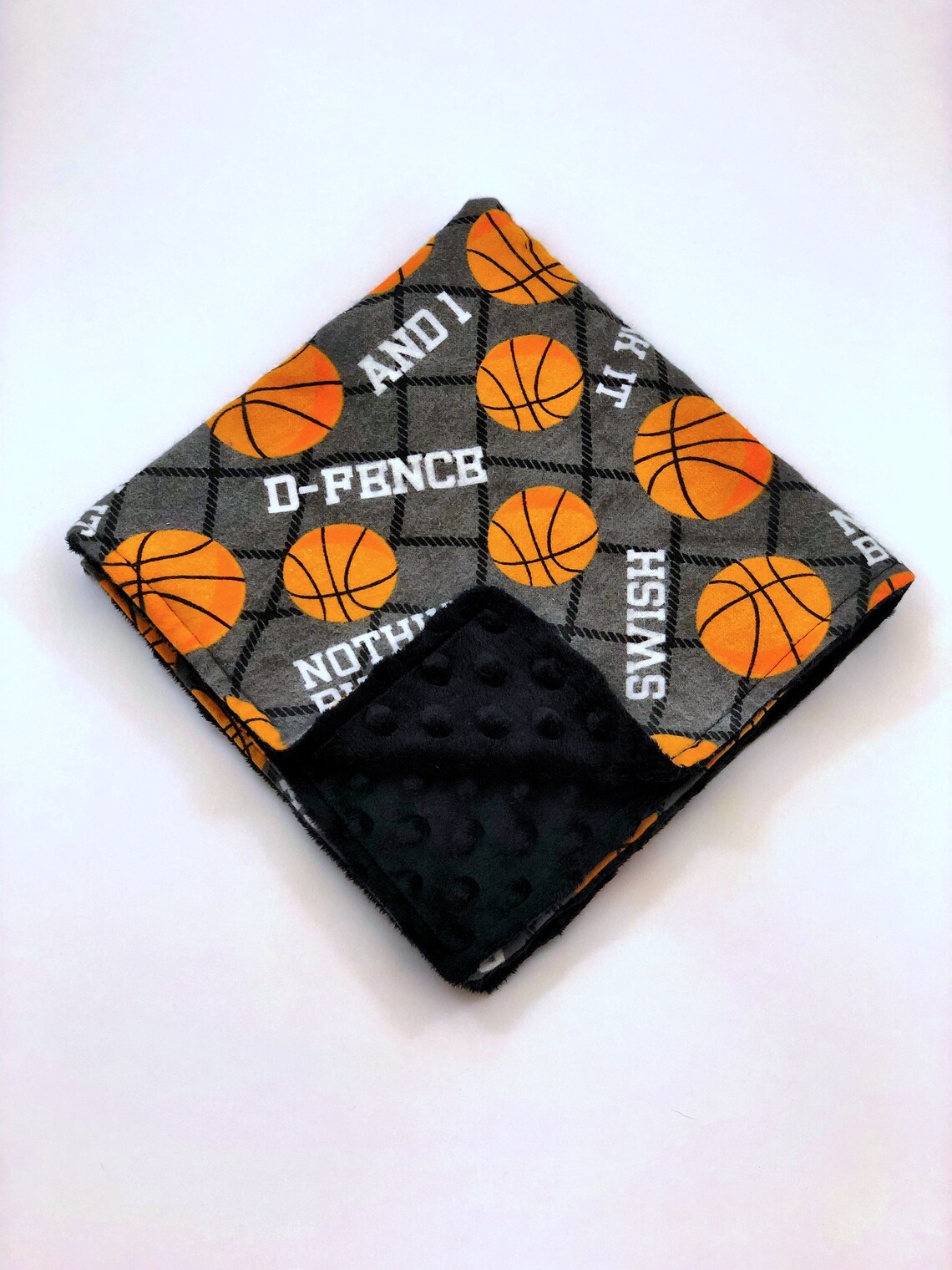 Blanket Basketball Themed Blanket Basketball Themed Throw Etsy