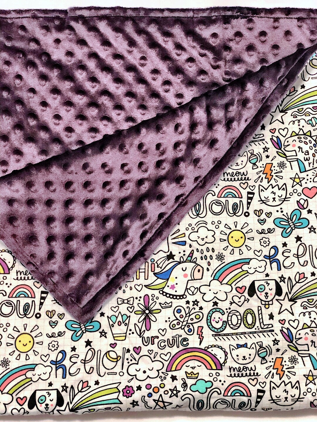 Blanket Personalized Emojis Minky Blanket Adult Size Minky Blanket