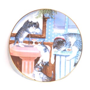 1988 Mischief Makers Plate From the Country Kitties Series