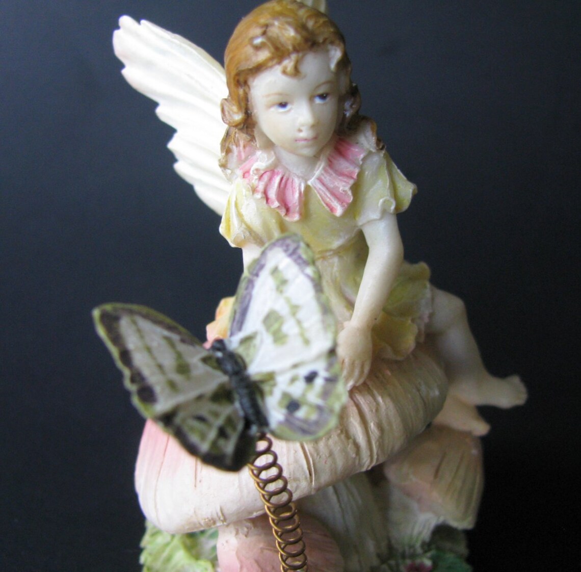 Vintage Fairy Garden Resin Figurine Etsy