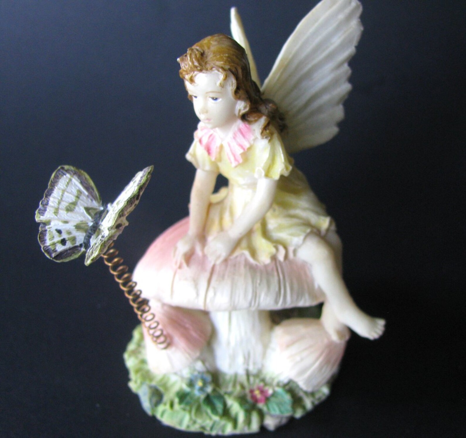 Vintage Fairy Garden Resin Figurine Etsy