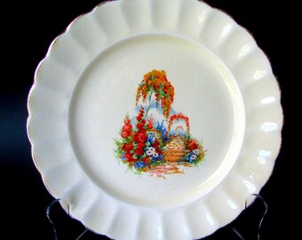 Johnson Brothers Old English Garden Luncheon Plate 8" Antique Sovereign Canada Imperial Ware