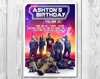 Guardians of the Galaxy 3 Invitation, Guardians of the Galaxy 3 Invite, Guardians of the Galaxy 3 Invites