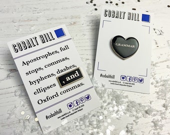 Grammar Geek Enamel Pin Set