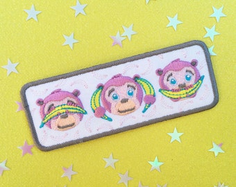 Drie wijze apen opstrijkbare patch
