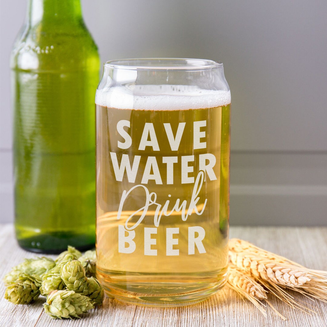 Save Water Drink Beerfunny Beer Glassbeer Loverscraft Beer Etsy